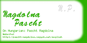 magdolna pascht business card